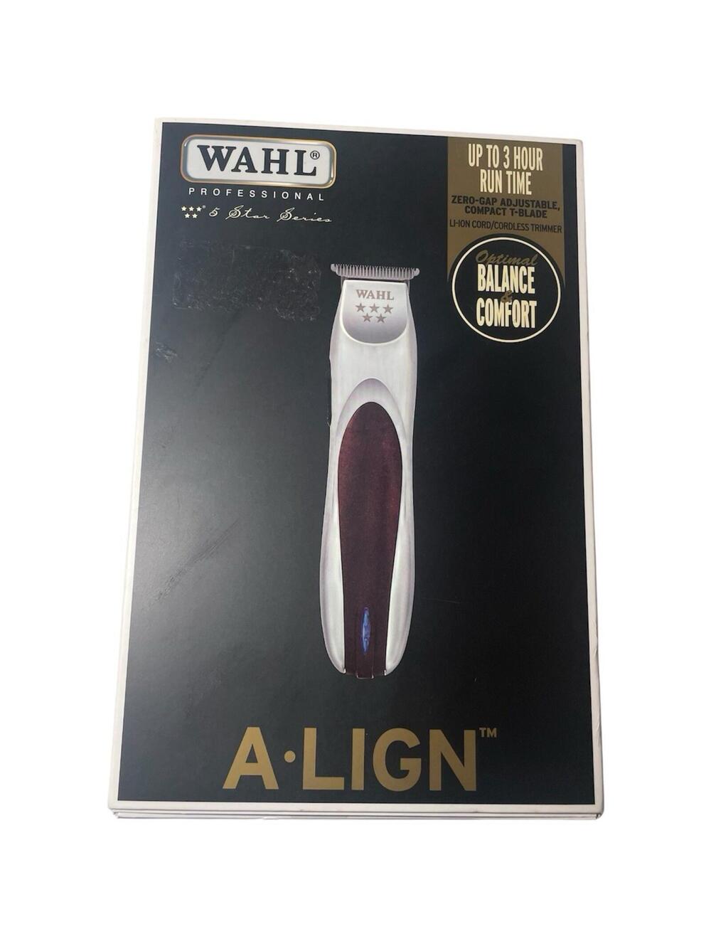Wahl A-LIGN Cordless Trimmer Zero Gapped T-Blade  7000 RPM Motor Free 0 Gap Tool